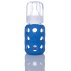 Biberon en verre Weego 120 ml - bleu océan
